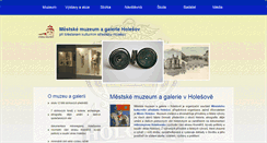 Desktop Screenshot of muzeum.holesov.info