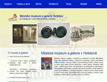 Tablet Screenshot of muzeum.holesov.info